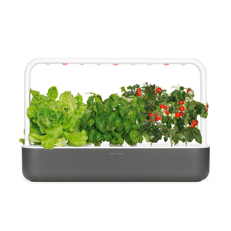 Click & Grow Smart Garden 9 Indoor Kräutergarten grau Starterkit