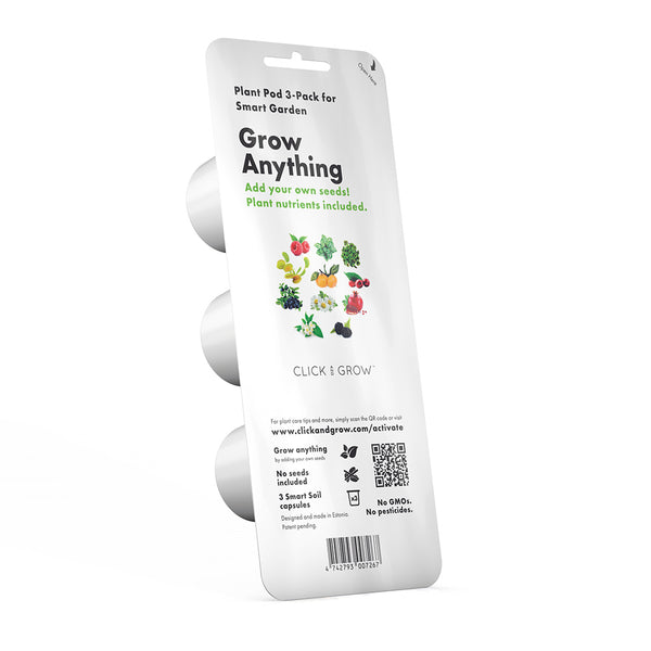 Click & grow grow anything Pflanzenschoten 3er Packung