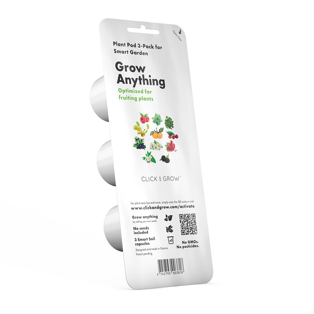 Click & grow grow anything optimiert für fruchttragende Pflanzen 3er Packung