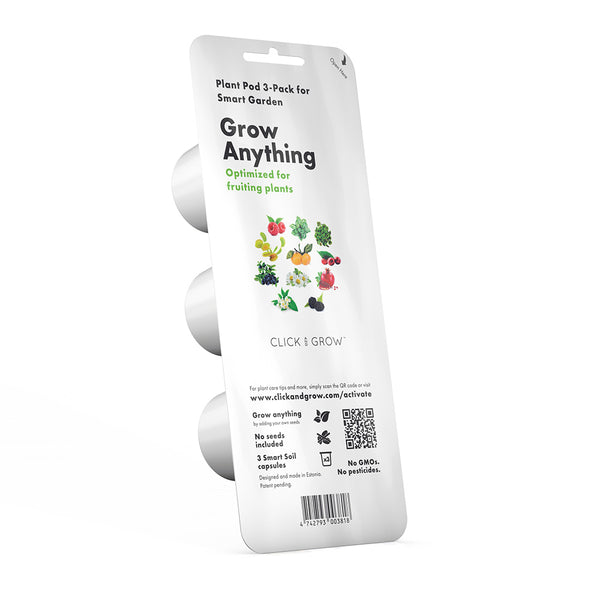 Click & grow grow anything optimiert für fruchttragende Pflanzen 3er Packung