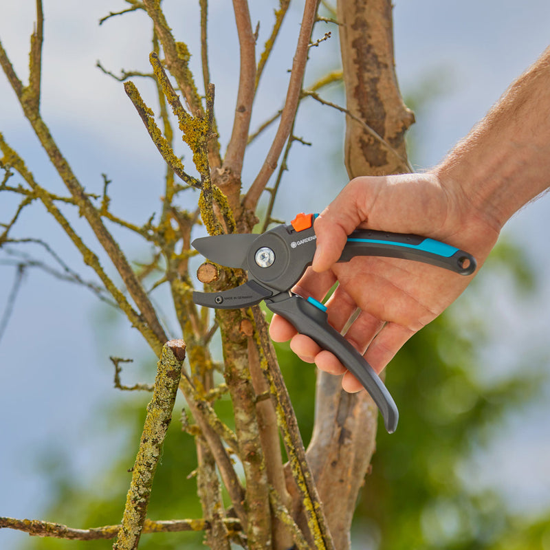 Gardena Gartenschere PremiumCut Pro Trockenes Holz Szene Garten Hand