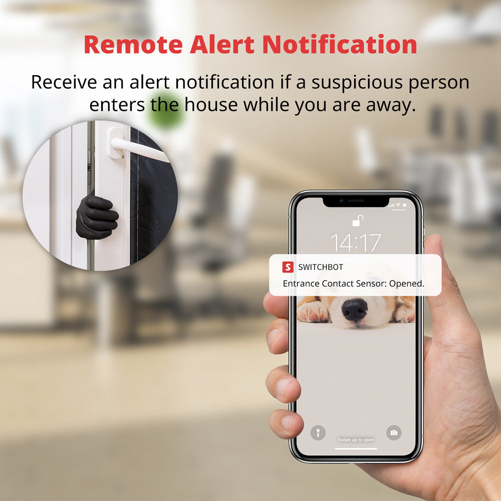 SwitchBot Contact Sensor Tür- & Fensterkontakt Sensor App Benachrichtigung
