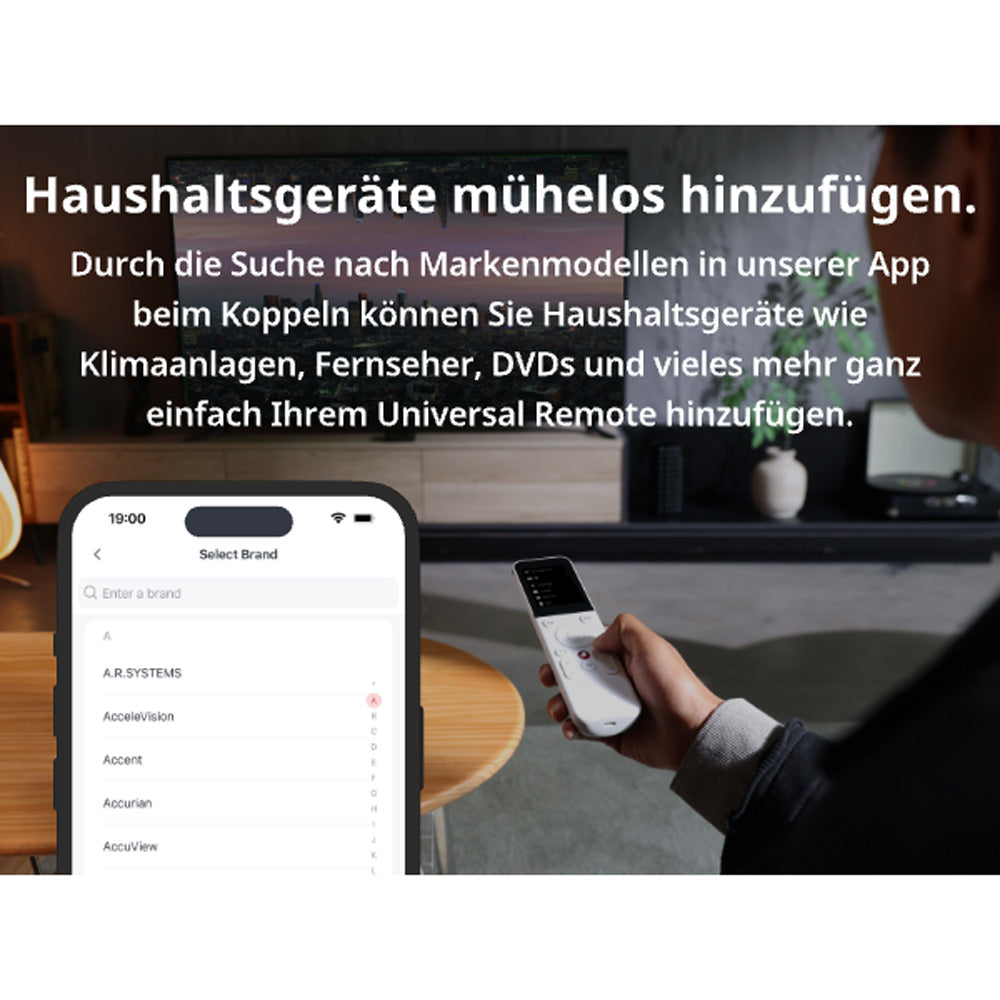 SwitchBot Universal Remote All-in-One smarte Fernbedienung Geräte hinzufügen