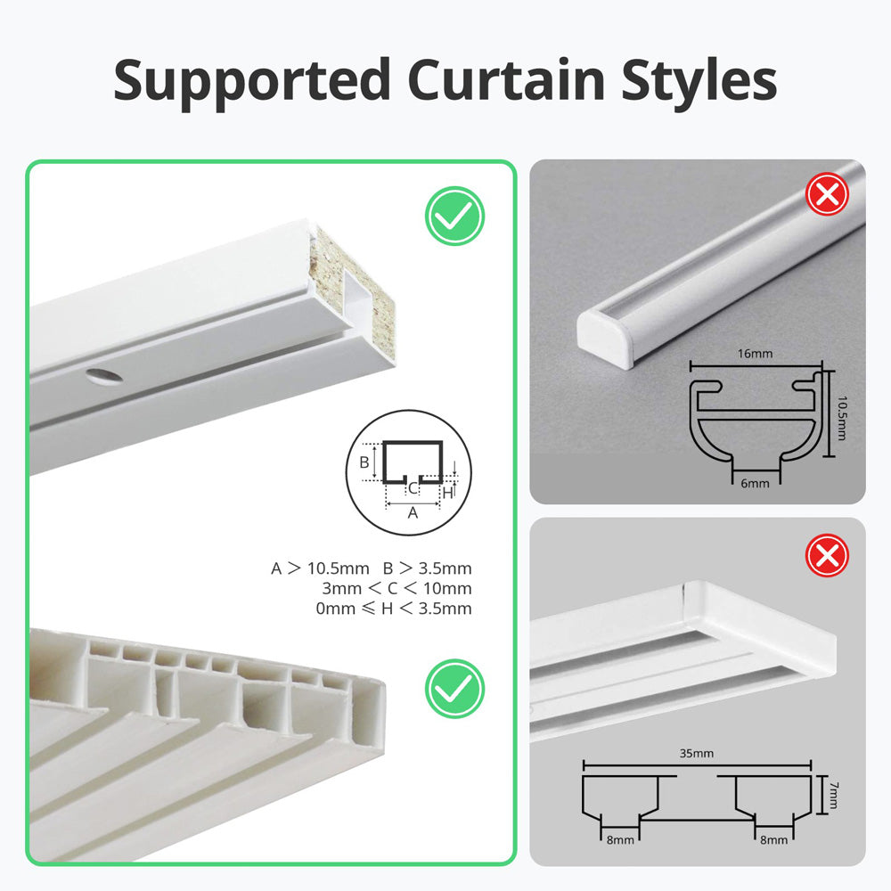 Switchbot Curtain U Rail 3 smarter Vorhangöffner Kompatibilität