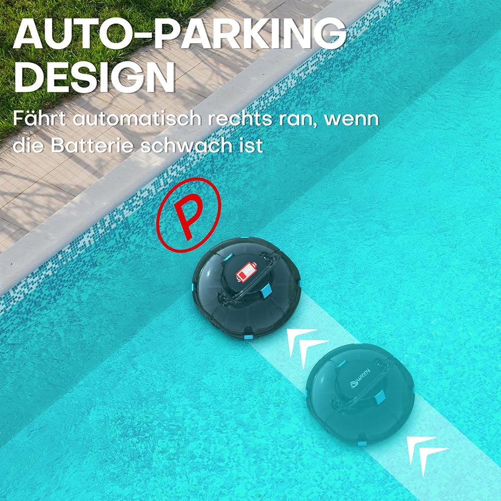 Winny HJ1102P Kabelloser Poolsaugroboter Auto-Parking